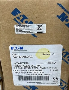 NUEVO EATON CUTLER HAMMER AE16ANS0AC FREEDOM IEC TALLA A INICIO ENVÍO GRATUITO 2 DÍAS - Imagen 1 de 1