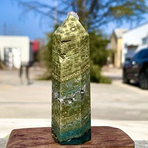 81G Natural Ocean Jasper Crystal Obelisk Specimen Healing - Imagen 1 de 18