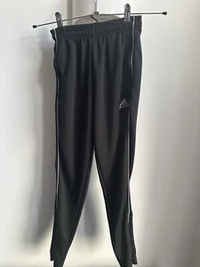Boys black adidas trousers jogging bottoms age 11-12 years old - Picture 1 of 9