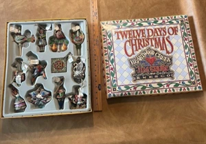 Jim Shore Twelve Days Of Christmas Hanging Ornaments Heartwood Creek Enesco 2005 - Picture 1 of 23