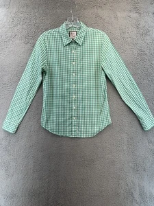 Rochelle Behrens The Shirt Small grün weiß Icon Check Gingham Buttondown - Bild 1 von 22