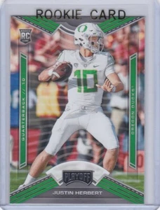 JUSTIN HERBERT ROOKIE CARD 2020 Draft Picks Playoff Football DUCKS RC CHARGERS! - Bild 1 von 2