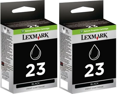 New Genuine Lexmark 23 2PK Ink Cartridge Box X Series X4530 X3550 Z Series Z1410 - Image 1 of 3
