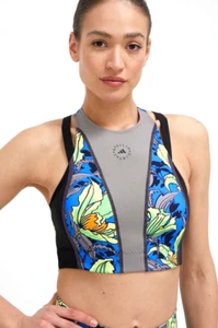Adidas By Stella McCartney TRUENATURE Paneled Floral-Print Bikini Top Multicolor - Imagen 1 de 24