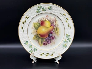 Belleek Shamrock Lady Langham Fruit Series No.2 Plate Signed Ireland Rare - Picture 1 of 4