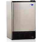 Whynter Stainless Steel Built-In Ice Maker, Stand Up, 18