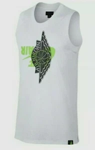 Nike Air Jordan Jumpman Mesh Wings Jersey Tank Top White Size Small BQ8479-100 - Picture 1 of 5