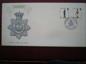 COVER 1976 GUERNSEY MILITIA FDC - Picture 1 of 1