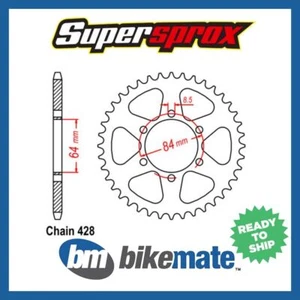 Sprocket Rear Steel 428-44T  for SUZUKI DS 100 1978 1979 1980 1981 - Picture 1 of 1