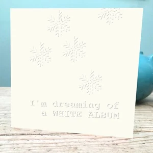 Beatles Fan Weihnachtskarte 148mm sq faltbar mit Umschlag. - Bild 1 von 1