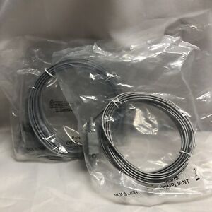 Lot Of 2 2x Cisco 10 ft. Rollover Console Cable RJ45 Male to DB9 Female