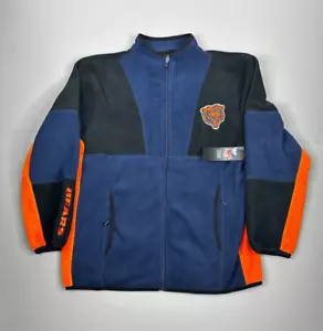 Chicago Bears NFL Team Apparel Fleece Full Zip Jacket Youth 18-20 New - Picture 1 of 16