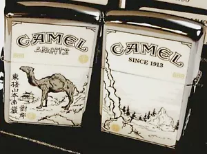 Zippo Camel Lights Aisa Gold CZ 1006 LIMITIERTE EDITION NUR 50 HERGESTELLT SCHWARZES EISGEHÄUSE - Bild 1 von 8