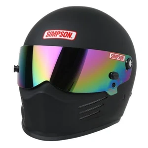 Simpson Racing SA2020 Bandit Racing Helmet Matte Black Large 7200038 - Picture 1 of 8