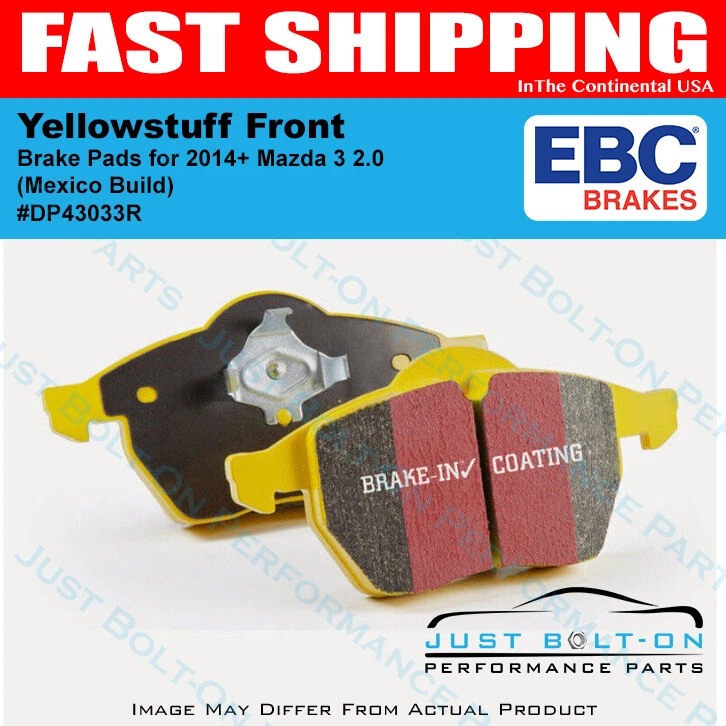 EBC Yellowstuff Front Brake Pads for 2014+ Mazda 3 2.0 (Mexico Build) Foto 1 de 1
