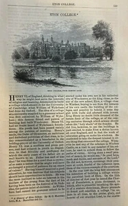 Inglaterra Eton College 1876 escuela superior escuela inferior cámara larga - Imagen 1 de 7