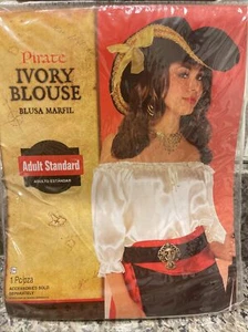 Pirate Ivory Blouse Adult Standard/ XXL - Picture 1 of 3