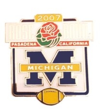 Michigan Wolverines Pins University of Michigan 2007 Rose Bowl Team College Pin