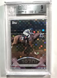 Topps American Pie Spotlight Foil Secretariat Triple Crown 2011 6/76 grado 9 - Imagen 1 de 4