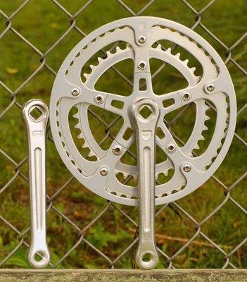 Juego de bielas Sugino Maxy 171 de colección Old School BMX manivela cónica cuadrada bashguard años 70 Foto 1 de 4