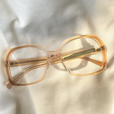 Vintage 70s 80s American Optical Orange Eyeglasses Frames  54 18 140 USA AO - Image 1 of 4