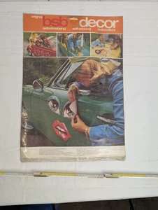 Nuevo EMBALAJE ORIGINAL AÑOS 70 BSB DECORACIÓN PEGATINA ojos, boca XL - Imagen 1 de 2