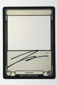 Flesh and Blood Blank Equipment Signed James White XXX010 Rainbow Foil Promo - Picture 1 of 2