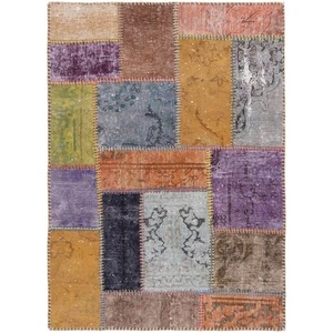 Tappeto Persiano Orientale Vintage Fatto A Mano In Patchwork 120X87 Cm - Picture 1 of 8