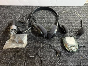 A FUN GRAB BAG - Two (2) headphones, One (1) Microphone and A Small Radio - Picture 1 of 12
