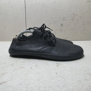 VIVOBAREFOOT RA 2 LEATHER SHOES MEN'S LACED UP SNEAKERS BLACK UK8 EU42 - Picture 1 of 12