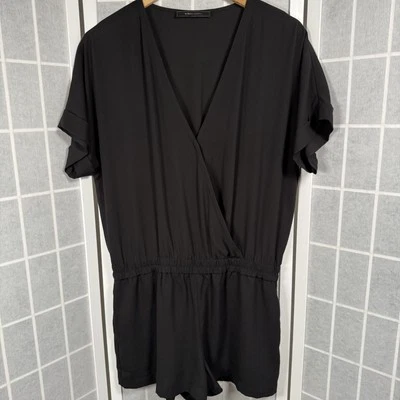 Mameluco Corto BCBGMaxazria Mujer Mediano Negro Transparente Quincey Festival Elegante Foto 1 de 4