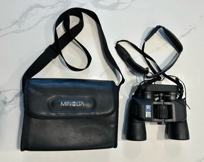 Binoculares gran angular Minolta Activa 8x40 WP.FP 8.2 totalmente recubiertos con estuche Foto 1 de 4