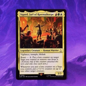 Sigurd, Jarl of Ravensthorpe 0066 ACR MTG Assassins Creed Saga Summon: Bahamut - Bild 1 von 2