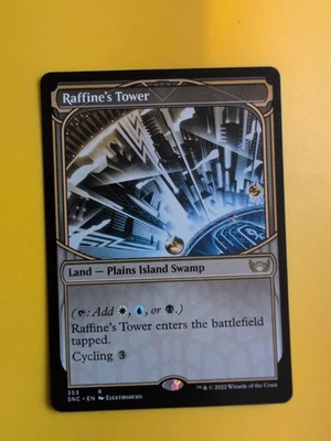 Raffine's Tower. SNC rare Land plains ismaldn swamp MTG Card. - Image 1 of 3