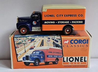 1/50 Mack B serie van Lionel City Express Co CorgiToys 52503 Neuf 1996 Limited - Photo 1/4