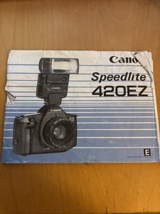 Canon Speedlite 420ez Camera Instruction Book/ Manual - Picture 1 of 1