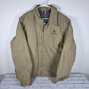 Vintage Hartwell Fleece gefütterte John Deere Chore Jacke Scheunenmantel 2XL - Bild 1 von 5