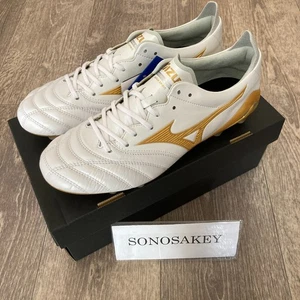 MIZUNO MORELIA NEO IV JAPÓN P1GA2630 50 Perla Súper Blanca × Dorado Nuevo con Caja fm JP - Imagen 1 de 12
