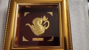 Prima Art Fine Gold Leaf .999   Om Genesha Hindu God  (5.5” X 5.5”) - Picture 1 of 5