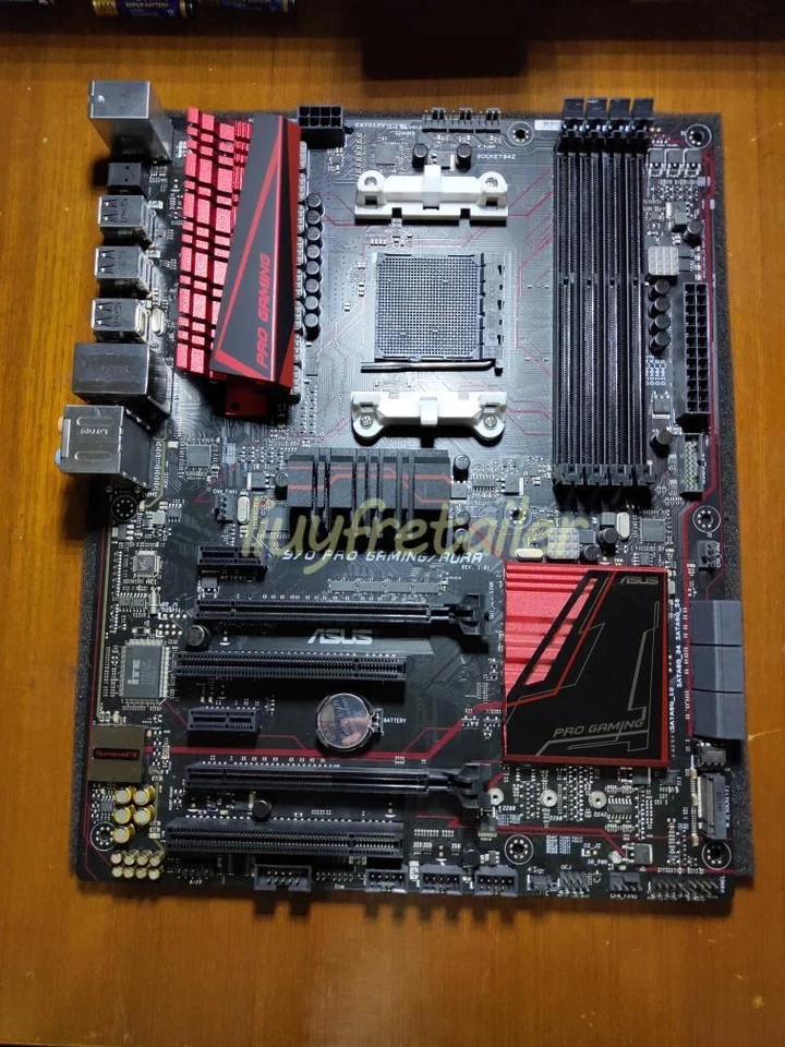 1PCS Used Asus 970 PRO GAMING/AURA esports Motherboard AM3+ AMD 970 DDR3 - Image 1 of 1