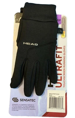 Head Men's Ultrafit Touchscreen Running  Gloves Black, Size XS/EP - Image 1 of 4
