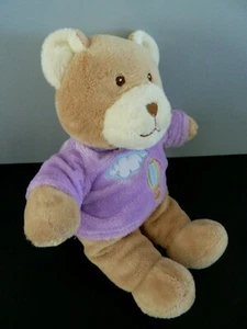 61. DOUDOU PELUCHE GIPSY OURS PULL MAUVE MARRON ECRU MONTGOLFIERE NUAGE NEUF* - Bild 1 von 3