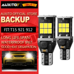 AUXITO T15 921 912 Xenon White Error Free CANBUS LED Bulb Backup Reverse Light - Bild 1 von 9