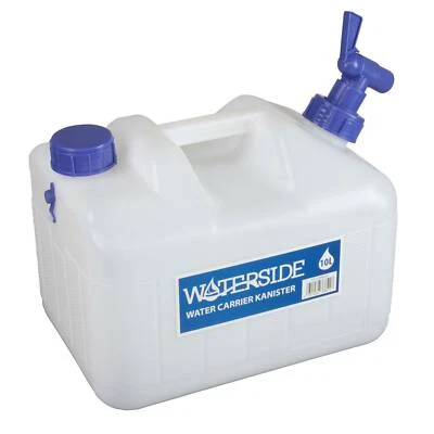 Wasserkanister 10 Liter Frischwasser Kanister mit Hahn Camping Wassertank HDPE - Bild 1 von 4