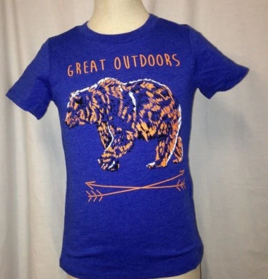 Camiseta Epic Thread Boys Great Outdoors Estampado Gráfico Azul Talla 6 Foto 1 de 2