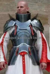 Mittelalter Kürass Rüstung tragbar Ritter halbe Rüstung Cosplay Kostüm - Bild 1 von 5