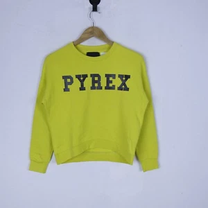 Maglione Pyrex Donna Taglia XS Giallo Cotone Comodo Casual Woman Hoodie - Foto 1 di 3