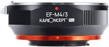 Adaptateur de monture K & F Concept [2020 Evolved Edition] objectif Canon EOS-M4/3 Pro « neuf »