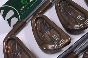 Ping ISI BeCu Irons / 3-PW+SW / Blue Dot / Stiff Flex Ping Z-Z 65 Shafts - Picture 1 of 7