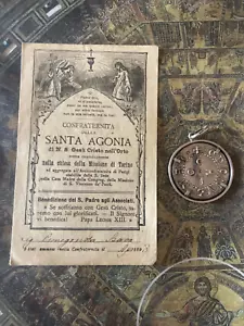 RARA MEDALLA DE PLATA HERMANDAD: reproducción de "Marchesano" di Oddone y documento - Imagen 1 de 11